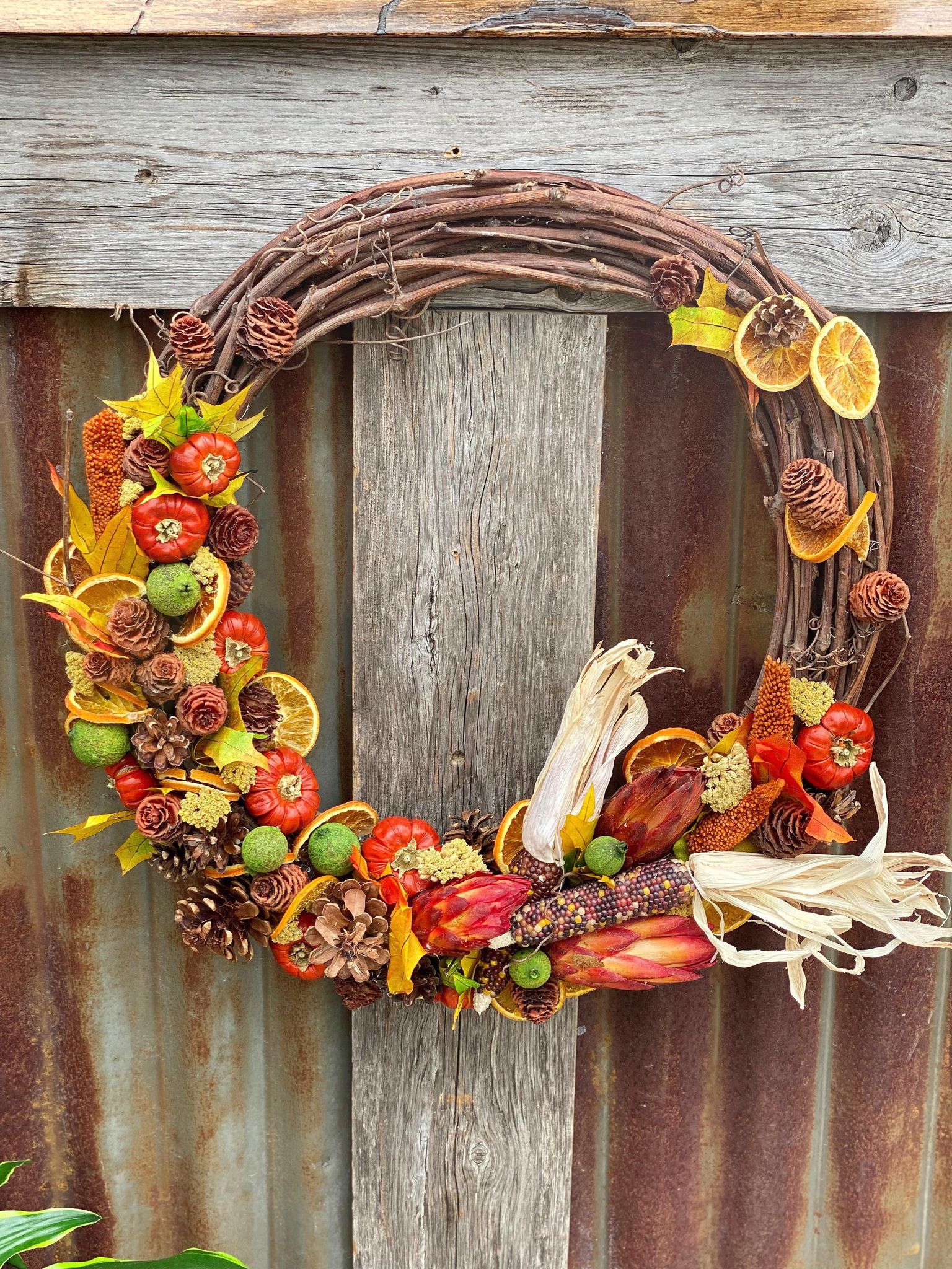 Fall Dried Wreath