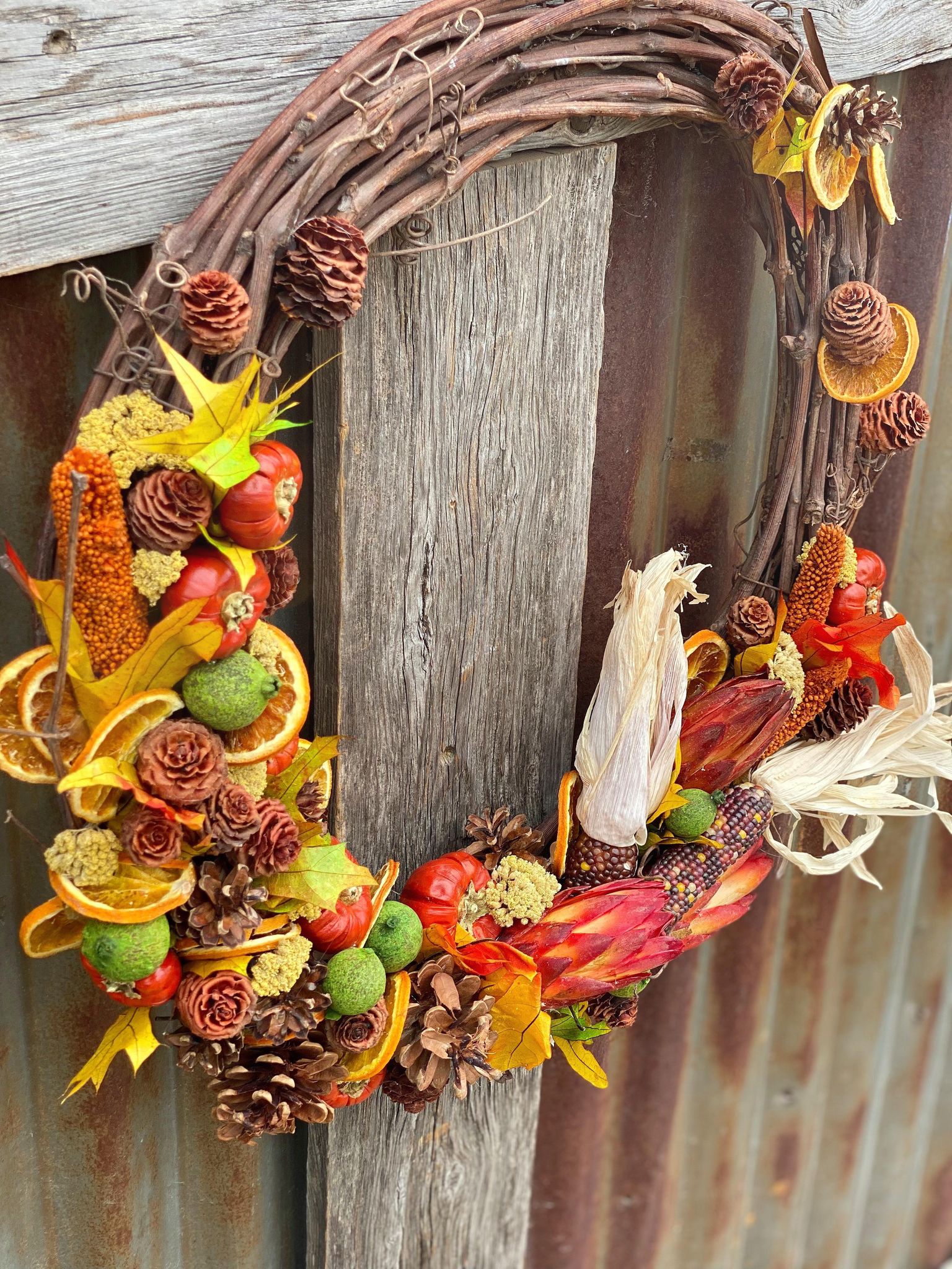 Fall Dried Wreath - Image 2