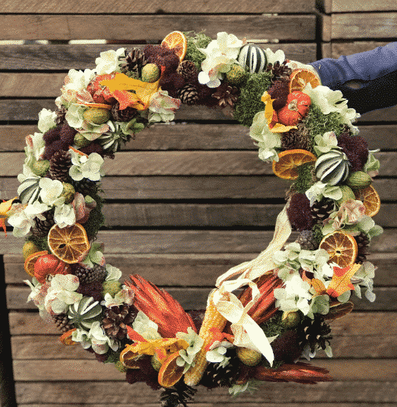 Hydrangea Wreath - DIY Kit - Image 3