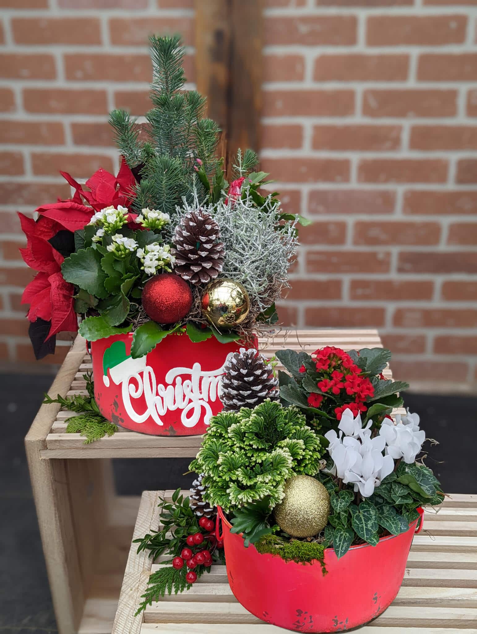 Winter Wonderland Planters